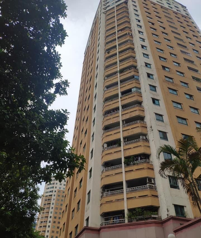 Toà nhà nơi xảy ra vụ việc.