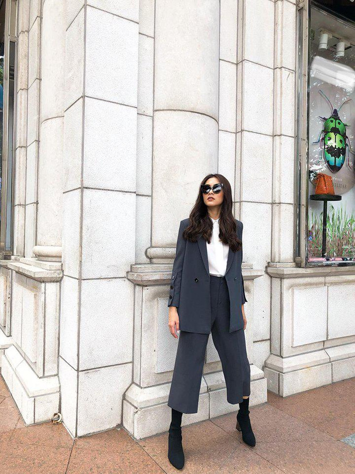 Gout ăn mặc đơn giản nhưng vô cùng chất. 