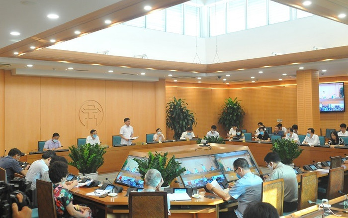 Toàn cảnh cuộc họp ban chỉ đạo.