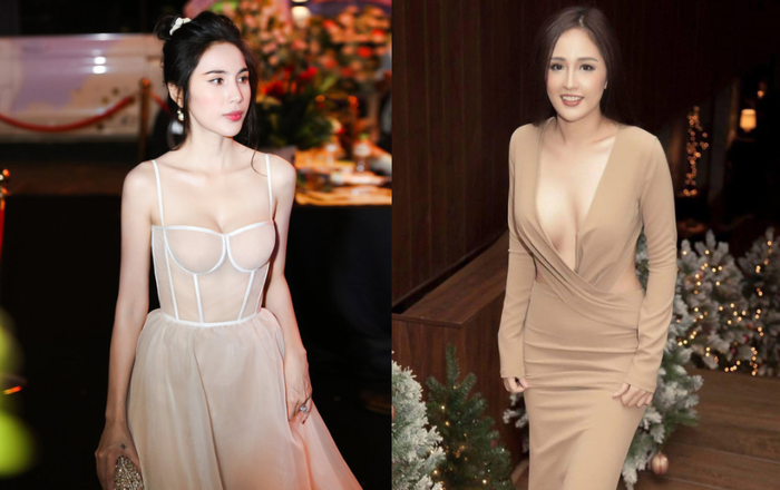 Diện áo váy màu nuy ôm sát, Thủy Tiên được khen vì hình thể Vệ Nữ, Mai Phương Thúy bị chê phô Ảnh 2