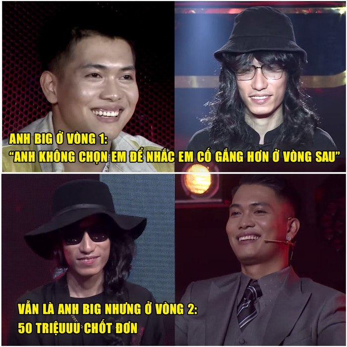 Vân là BigDaddy nhưng đánh giá dành cho Chị Cả hoàn toàn khác biệt sau 2 vòng thi.