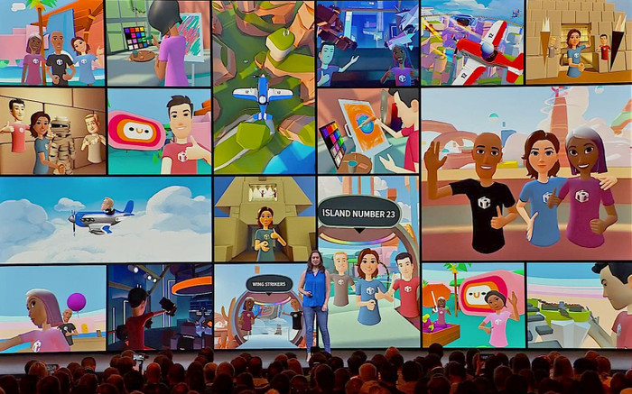 Người dùng Horizon sẽ là các nhân vật hoạt hình được xây dựng đúng theo hình tượng cá nhân của mình, khá giống với việc tạo Avatar hiện tại. (Ảnh: Engadget)