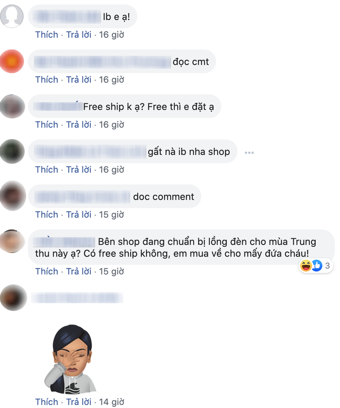 Nhiều người dùng Facebook Việt Nam tràn vào fanpage Louis Vuitton để bình luận inbox, hỏi giá, chấm (.) hoặc đòi ship COD để mua hàng. (Ảnh chụp màn hình)