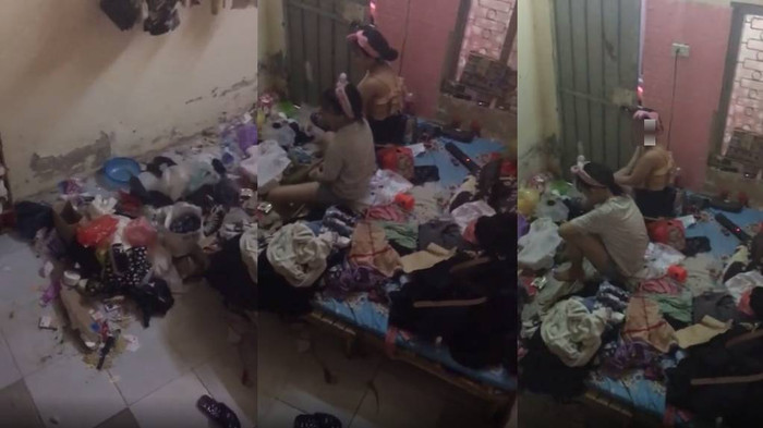 Hình căn căn phòng trọ của 2 'hotgirl' sang chảnh khiến nhiều người ngán ngẩm.