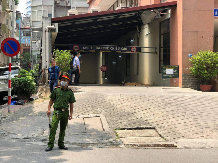 Lực lượng chức năng có mặt tại hiện trường