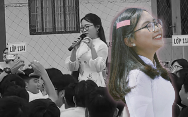 Clip: Hàng trăm học sinh vây kín, Phương Mỹ Chi bắn tim nhiệt tình hát mừng lễ khai giảng 5/9 Ảnh 2