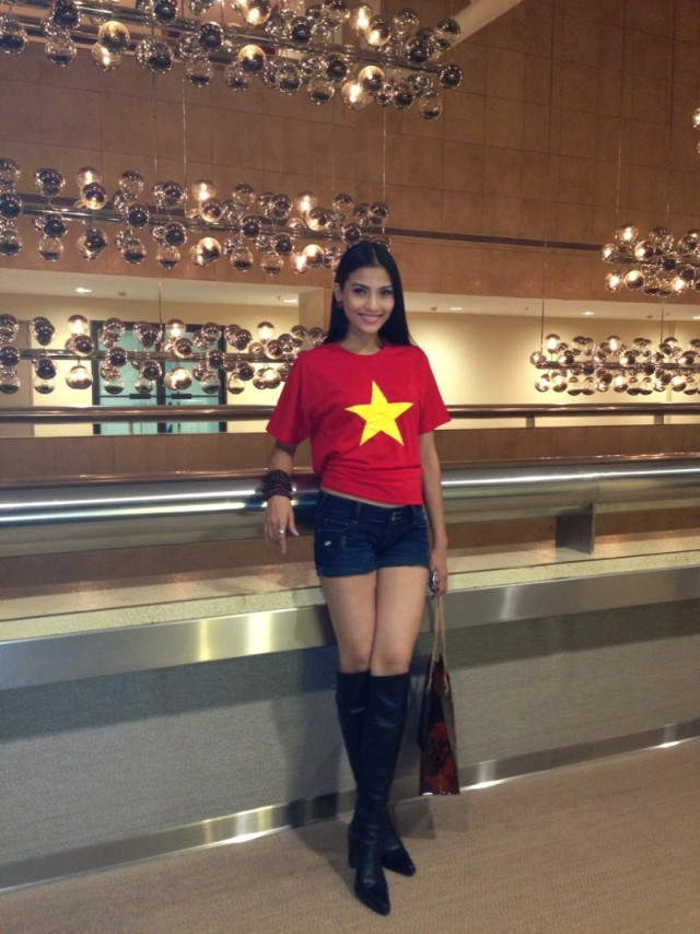 Dưới sự khắc nghiệt của thời tiết, áp lực của cuộc thi, Trương Thị May cho biết tuy chỉ xa Việt Nam trong vài ngày nhưng cô đã nhớ nhà da diết. Nhưng cô luôn cảm thấy quê hương luôn bên cạnh mình nhờ chiếc áo đậm chất dân tộc.