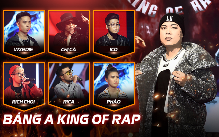 Bảng A ngàn sao King Of Rap 2020: LK dẫn dắt Wxrdie - Chị Cả - ICD - RichChoi - Pháo lật tung bảng D Ảnh 2
