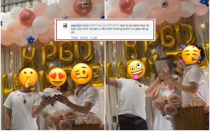 Úp bánh kem vào mặt cô gái, hai thanh niên bị 'ném đá' nhưng phản ứng của nữ chính còn bất ngờ hơn Ảnh 2