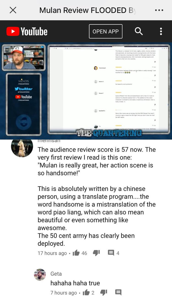 Douban của Mulan giảm mạnh xuống còn 4,9 điểm: Lộ dấu hiệu mua votes để cứu vãn tình thế Ảnh 11