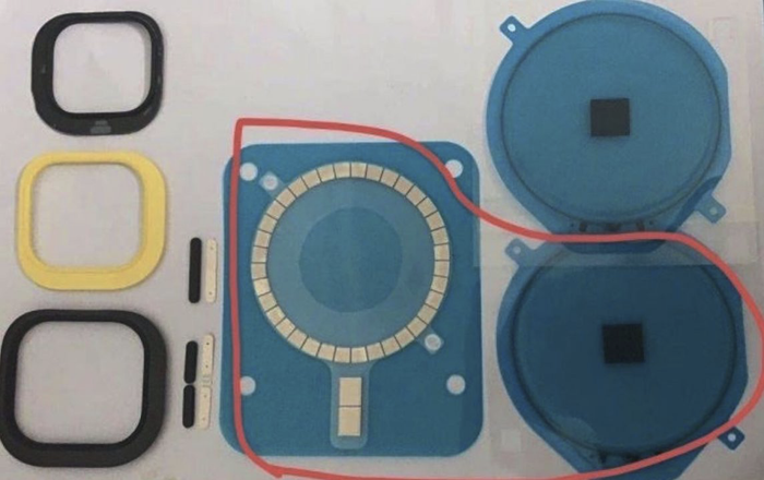 Trước đó, một tài khoản Weibo ẩn danh đã chia sẻ một loạt ảnh cho thấy, bên trong mặt lưng của iPhone 12 sẽ có một dải nam châm được bố trí theo hình tròn, tương tự như thông tin rò rỉ mới đây. (Ảnh: Weibo)