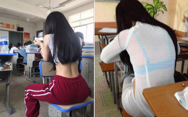 Loạt trang phục phản cảm của nữ sinh khi xuất hiện trên giảng đường khiến nhiều người ngao ngán Ảnh 2