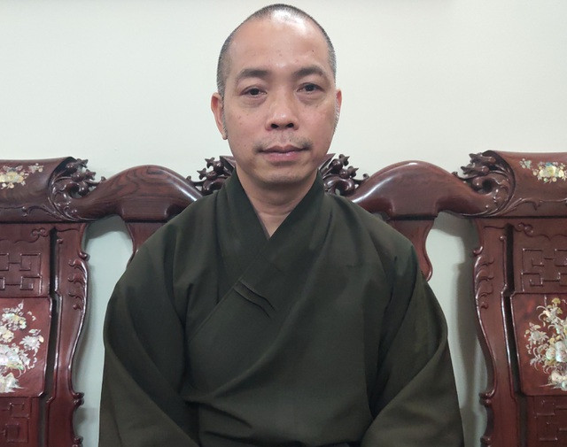 Thượng tọa Thích Quang Thạnh. Ảnh: báo Dân Trí 