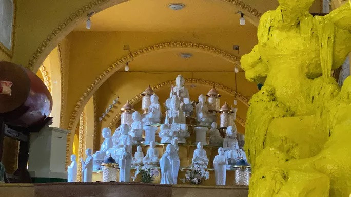 Khu vực thờ tro cốt người đã mất. Ảnh: Người lao động