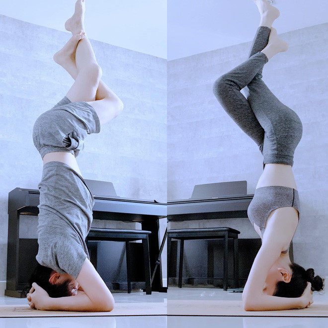 Mr. Siro và bà xã thường xuyên cùng nhau luyện tập yoga để tăng cường sự dẻo dai, bền bỉ