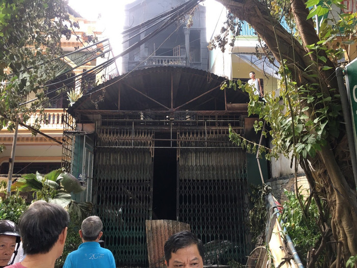 Căn nhà xảy ra vụ cháy