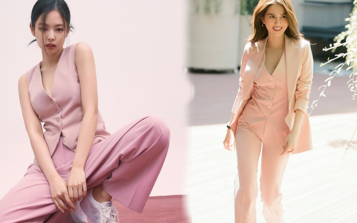 Ngọc Trinh & Jennie Black Pink chinh phục cả thiên hạ với suit hồng ngọt ngào Ảnh 2
