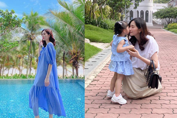  Hoa hậu Đặng Thu Thảo cũng là một trong những mẹ bỉm của Vbiz sớm lấy lại vóc dáng thon thả sau sinh. Bí quyết của người đẹp cũng giống như nhiều sao Viêt, cô cắt giảm lượng tinh bột và duy trì tập luyện mỗi ngày. Qua những hình ảnh đăng tải có thể thấy, cô nhận được nhiều lời khen ngợi về nhan sắc ngày càng xinh đẹp, đắm thằm và vóc dáng cũng cân đối.
