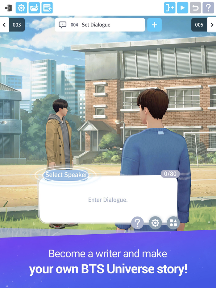 Với BTS Universe Story, người chơi có thể viết nên câu chuyện của riêng mình mà không phải ai khác. (Ảnh: APKPure)