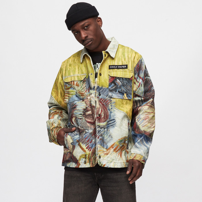 Thiết kế áo khoác đặc biệt Daily Paper Jacket X Van gogh Cargo có giá 8, 5 triệu rưỡi