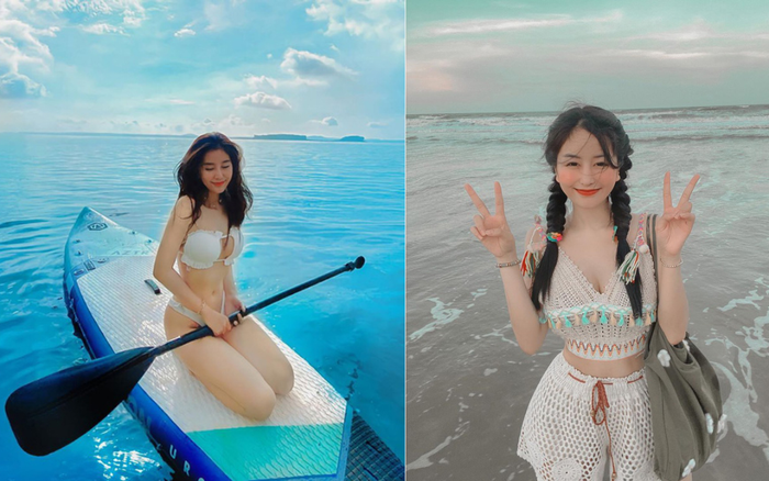 Hotgirl Võ Ngọc Trân 'đốn mắt' dân tình khi diện bikini gợi cảm khoe đường cong nóng bỏng Ảnh 2