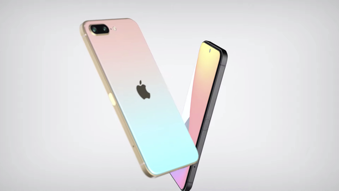 Ở mặt trước, phiên bản iPhone SE 'siêu to khổng lồ' giá rẻ này được trang bị màn hình gần như tràn viền 100% nhờ sở dụng thiết kế camera 'đục lỗ' thời thượng hiện nay.