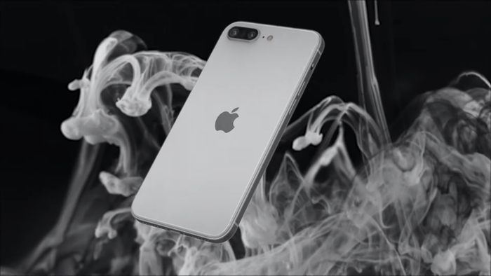 Ở mặt lưng, iPhone SE Plus của concept của Phone Industry có mặt lưng được hoàn thiện từ kính, đi kèm cụm camera kép đặt ở góc trái trên cùng và logo Apple được đặt ở giữa.