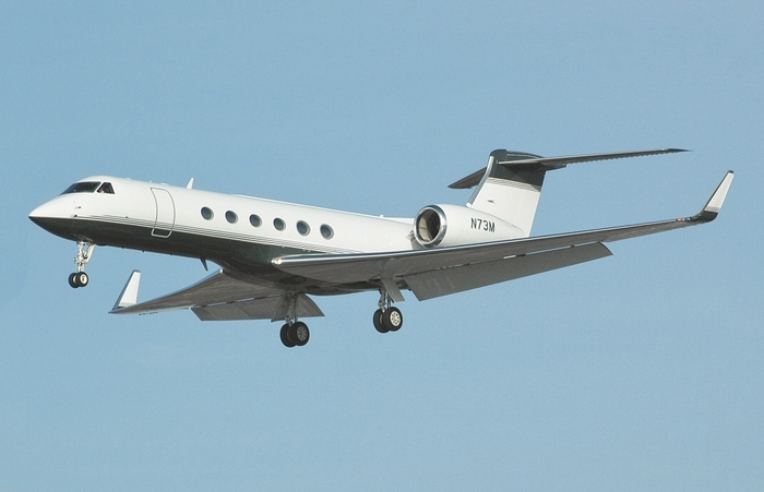 Gulfstream V là dòng máy bay phản lực cá nhân rất được giới giàu có và doanh nhân ưa chuộng. (Ảnh: Wikipedia)