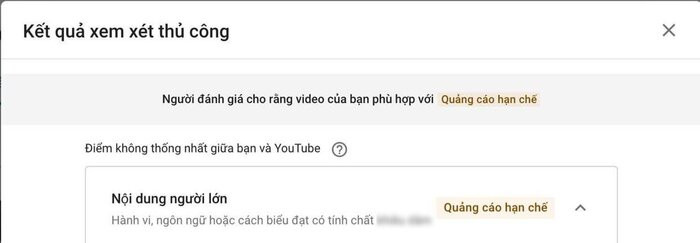 Bất ngờ gặp cảnh báo từ Youtube. 