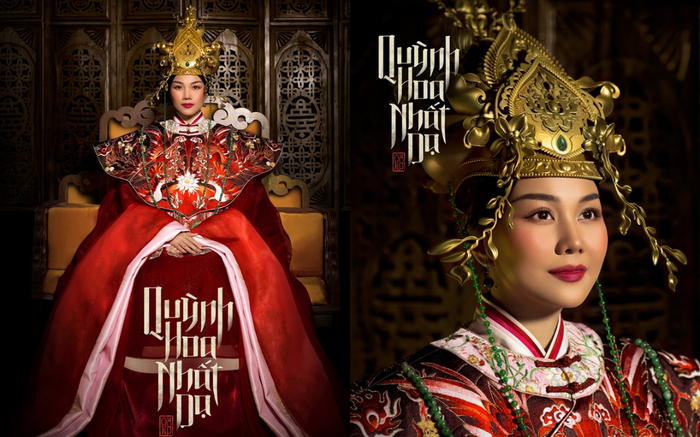 Thanh Hằng ngời ngời khí chất trong trang phục phượng bào của hoàng hậu Dương Vân Nga ngày đăng cơ Ảnh 2