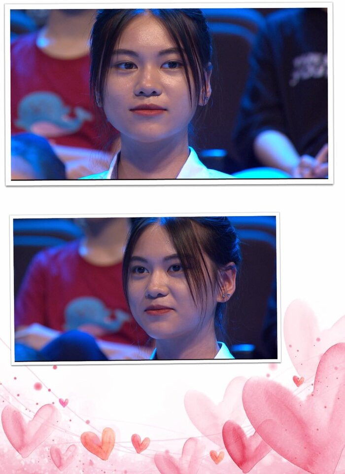 Hình ảnh nữ sinh cổ vũ tại trường quay Đường lên đỉnh Olympia gây thích thú cho cư dân mạng. Ảnh: Fanpage Đường lên đỉnh Olympia