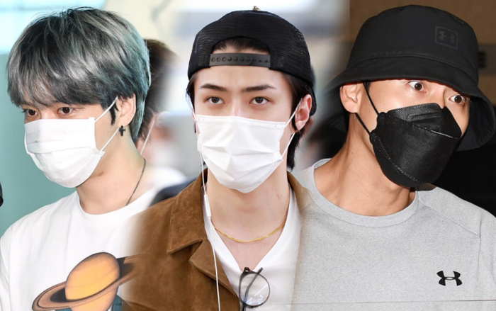 Bộ ba nam thần sân bay: Hyun Bin nam tính, Kim Jae Joong trắng như bông bưởi, Sehun (EXO) khoe làn da đẹp không tì vết Ảnh 2