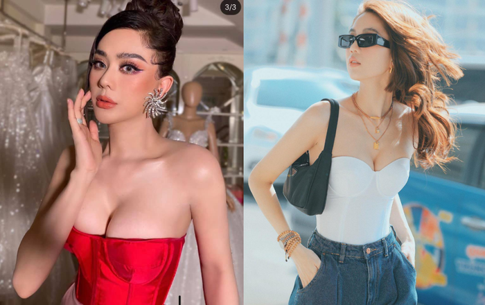 Lâm Khánh Chi, Mai Phương Thúy, Ngọc Trinh cuồng style áo cúp che ngực lấp lửng Ảnh 2