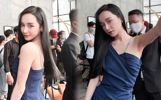 Nhã Phương xinh đẹp diện váy gợi cảm, thế nhưng vòng một lại 'biến mất' ở nơi đâu? Ảnh 2