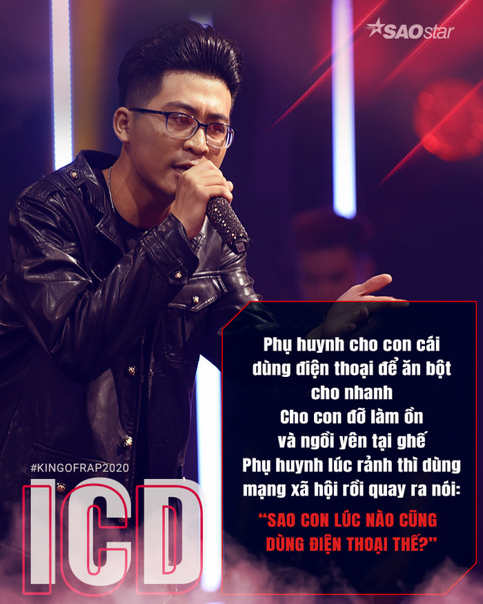 7 câu Rap sâu sắc, đỉnh nhất của ICD tại King Of Rap: Dân mạng trầm trồ 'như bị nói trúng tim đen' Ảnh 7