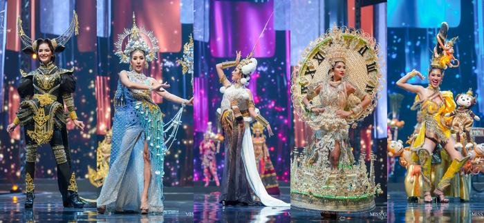 National Costume Miss Grand Thailand 2020: Xuồng ghe - chợ cá - lựu đỏ - xương khủng long lồng lộn choáng ngợp Ảnh 19