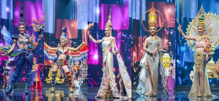 National Costume Miss Grand Thailand 2020: Xuồng ghe - chợ cá - lựu đỏ - xương khủng long lồng lộn choáng ngợp Ảnh 23