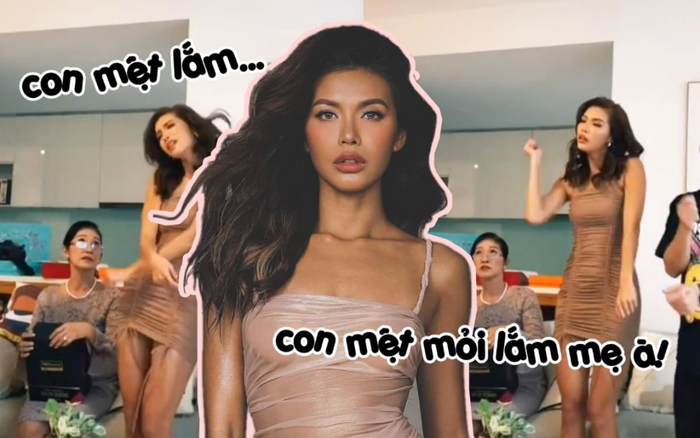 Minh Tú bắt trend 'Con mệt mỏi lắm mẹ à' trước mặt phụ huynh và nhận về cái kết xém... hú hồn Ảnh 2