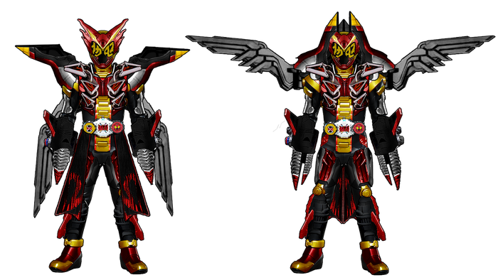 Kamen Rider Dark Zi-O Ikaros Armor. Ikaros vốn là 1 Rider xuất hiện trong tiểu thuyết của Kamen Rider Fourze, có sức mạnh từ SOLU (Kamen Rider Nadeshiko).