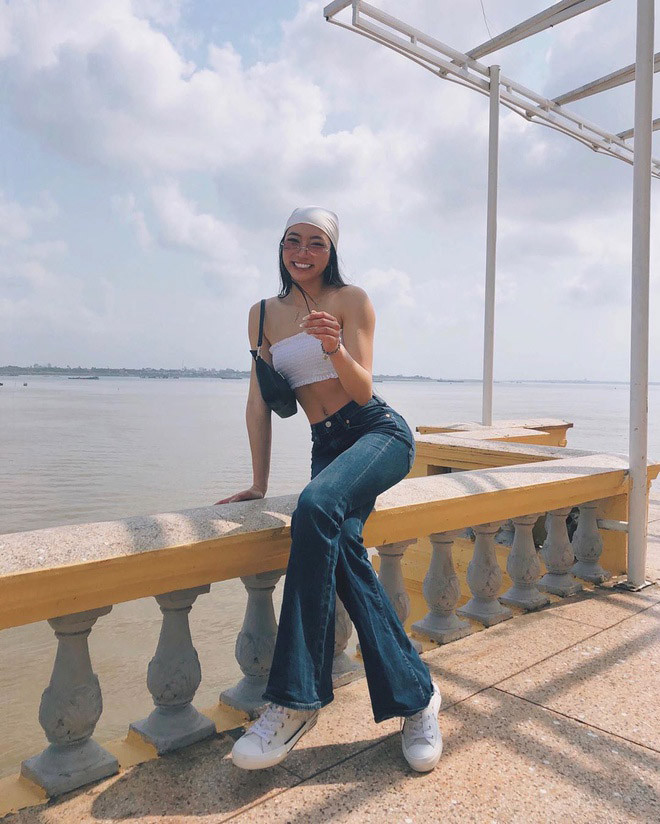 Nhờ chăm chỉ tập gym nên không khó hiểu khi Isabella sở hữu vóc dáng hút mắt, khỏe khoắn. 