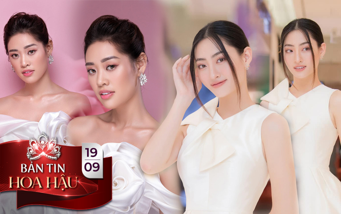 Cùng diện sắc trắng tinh khôi, Khánh Vân - Lương Thùy Linh đẹp dịu dàng bất phân thắng bại Ảnh 2