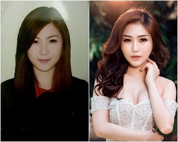 Còn Hương Tràm thì khiến người xem không phân biệt được đâu là ảnh thẻ, đâu là ảnh được photoshop