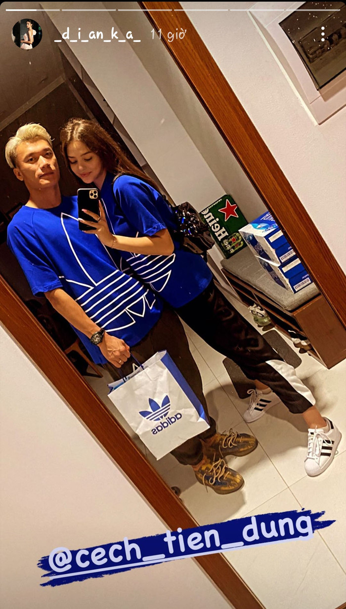 Dianka hí hửng khoe hình ảnh ngọt ngào bên bạn trai Bùi Tiến Dũng