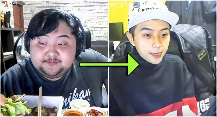 Gần đây, nhiều cư dân mạng mới phát hiện YouTuber nổi tiếng ngày nào đã giảm hơn 70 kg. (Ảnh: 인호네 / YouTube)