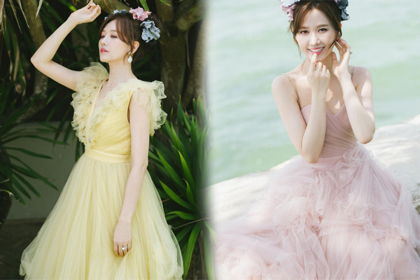 Không cần quá nhiều phụ kiện cầu kì, chỉ cần make up nhẹ nhàng kết hợp với chiếc kẹp tóc nhỏ xinh hoặc đôi khuyên tai làm điểm nhấn cũng đủ khiến người ta mê mệt vưới vẻ đẹp ngọt ngào và đầy quyến rũ này.