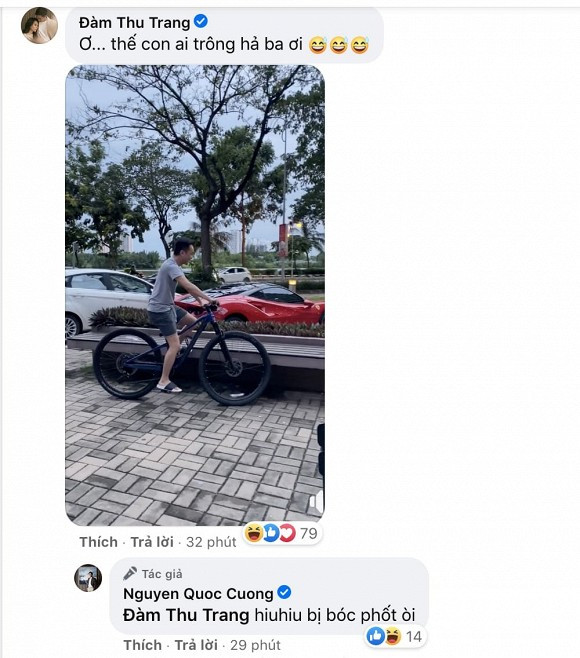 Cường Đô La khoe giữ con cho vợ đi chơi nhưng cuối cùng lại bị Đàm Thu Trang 'bóc phốt' ngược