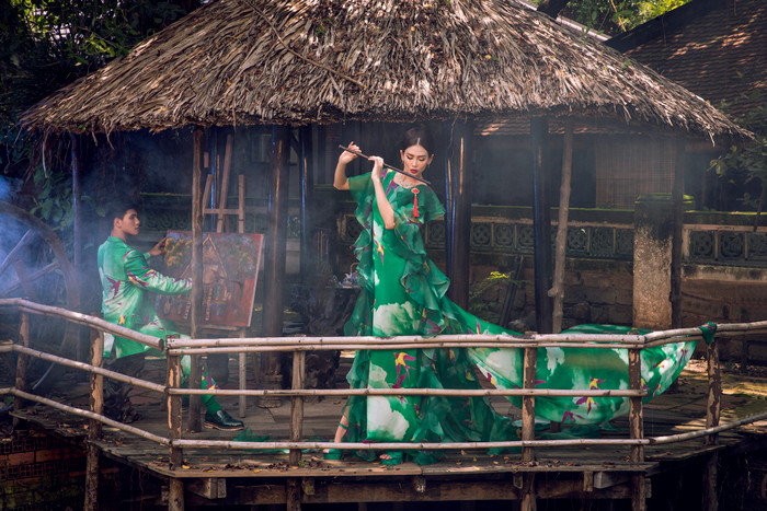 Võ Hoàng Yến mang đàn tỳ bà, thả dáng thần thái cùng học trò, hút hồn khán giả Ảnh 11