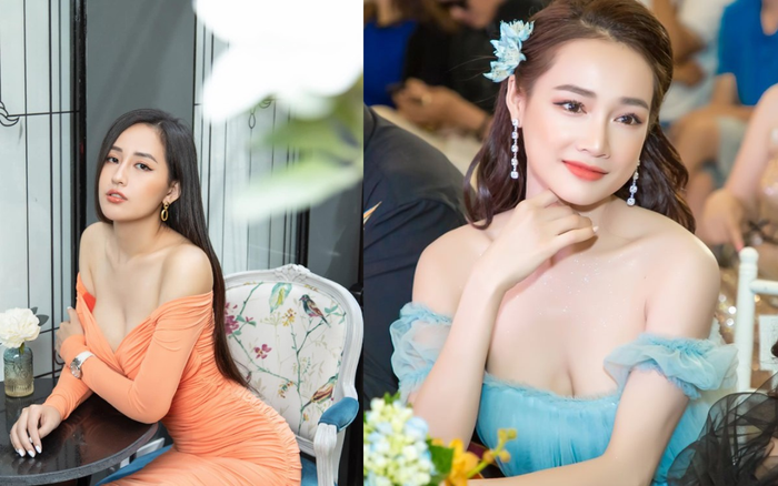Mai Phương Thúy, Nhã Phương nhiều lần diện váy trễ vai lấp ló vòng 1 gây mê người đối diện Ảnh 2