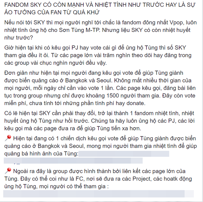 Fandom Sơn Tùng M-TP bất ngờ lục đục nội bộ, xuất hiện loạt bài đăng chỉ trích lẫn nhau, chuyện gì xảy ra thế này? Ảnh 5