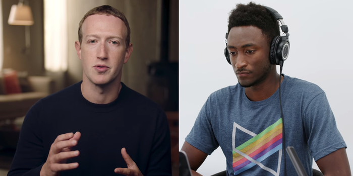 Mark Zuckerberg cho biết mình và các nhân viên ưu tiên tiếp xúc với các điện thoại Android khác nhau nhiều hơn với iPhone. (Ảnh: Marques Brownlee / YouTube)